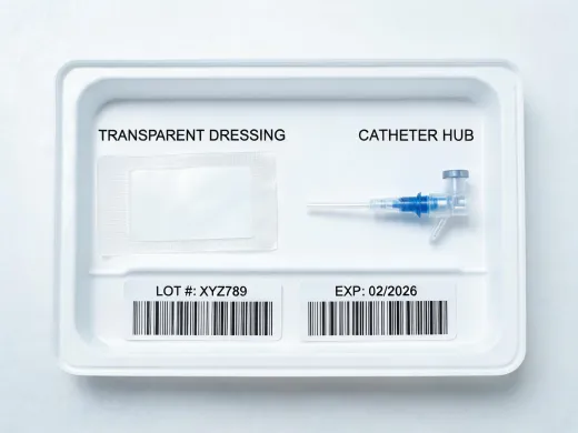 IV catheter sterile tray